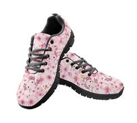 Amzbeauty Tenis de correr para hombre, tenis, deportes, caminar, gimnasio, atléticos, transpirables, ligeros, cómodos, para correr, Axolotl Cherry Blossom Pink, 38 2/3 EU