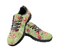 Amzbeauty Tenis de correr para hombre, tenis, deportes, caminar, gimnasio, atléticos, transpirables, ligeros, cómodos, para correr, Acuarela Cereza Red Lima, 39 1/3 EU