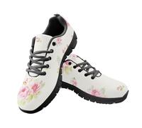 Amzbeauty Zapatillas de correr para hombre, para tenis, deportes, entrenamiento, caminar, gimnasio, atletismo, fitness, a la moda, cómodas, Rosa acuarela rosa, 39 1/3 EU