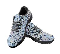 Amzbeauty Zapatillas deportivas para correr para hombre, zapatillas deportivas para caminar, ligeras, transpirables, atléticas, tenis y entrenamiento, Leopardo acuarela, 42 2/3 EU