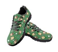 Amzbeauty Zapatillas deportivas para correr para hombre, zapatillas deportivas para caminar, ligeras, transpirables, atléticas, tenis y entrenamiento, San Patricio S Day Pug, 42 1/3 EU