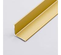 AMZBNEIDI Borde de peldaño de Aluminio, Tira de Esquina inversa de aleación de Aluminio, 3 Unidades, 0,9 m, Multicolor, Varios tamaños(Matte Gold,20mm*20mm*0.9m)