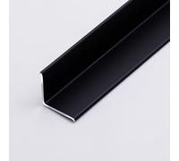 AMZBNEIDI Borde de peldaño de Aluminio, Tira de Esquina inversa de aleación de Aluminio, 3 Unidades, 0,9 m, Multicolor, Varios tamaños(Matte Black,30mm*30mm*0.9m)