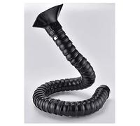 AMZBNEIDI Brazo Extractor de Humos articulado, Articulated Air Extractor Duct Arm with Square Hood, 50/75mm, 80/100/150/200cm(Dia75mm,L100cm/39.4in)