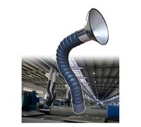 AMZBNEIDI Brazo Extractor de Humos articulado, Articulated Air Extractor Duct Collector Arm with Hood, Multiple Sizes, for Lab/Factory(Dia160mm-L150cm)
