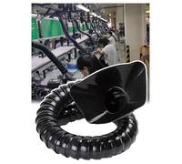 AMZBNEIDI Brazo Extractor de Humos articulado, Fume Extractor Arm Solder Smoke Absorber Welding Extractor Black 50mm/75mm 80-200cm(50mm-80cm/31.5in)