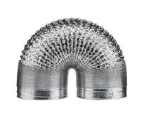 AMZBNEIDI Conductos Flexibles, Aluminum Foil Duct Hose Extension Kit Silver 80-200mm 1.5m AC Exhaust Ventilation(150mm)