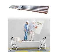 AMZBNEIDI Escalera telescópica Multiusos Andamio telescópico de Aluminio Ajustable de 88,5 a 360 cm, Antideslizante, Capacidad de Carga de 150 kg.(149-267cm (4.9-8.8ft))