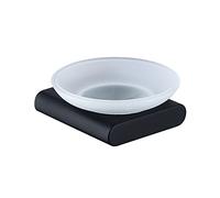 AMZBNEIDI jabonera de Pared, Jabonera de Pared for Ducha, con Cristal Esmerilado, Ideal for Cocina, baño y Aseo.(Dark)