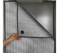 AMZBNEIDI Lámina Aislante de Papel de Aluminio, Parasol Plateado for refrigerador, Cubierta Aislante con succión magnética, Varios tamaños(50cm*170cm)