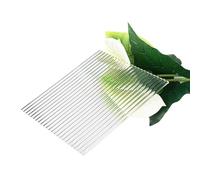 AMZBNEIDI Láminas acrílicas con Efecto Ondulado, Hoja de acrílico Transparente de 10 mm Cuadrada de Varios tamaños(Wide Stripe,100x100mm)
