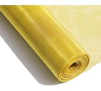 AMZBNEIDI Pantalla de Malla de Alambre Tejido, Brass Wire Mesh 200-500 Mesh Roll Filtration Hardware Cloth EM Shielding Industrial DIY(350mesh 1x1m)