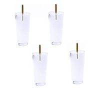AMZBNEIDI Patas de acrílico para sofás, Pack of 4 Acrylic Furniture Legs with M10 Screw Thread Multicolor 8-30cm(12cm)