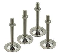 AMZBNEIDI Pies niveladores de Altura Ajustable Paquete de 4 Patas niveladoras Ajustables for Muebles, diámetro de Base de 73 mm, Rosca M12, 60-150 mm(M12x80mm)