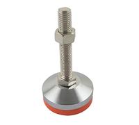 AMZBNEIDI Pies niveladores de Altura Ajustable Pie nivelador Ajustable for Muebles, Base de 60 mm, diámetro M12-M20, Rosca de 80-150 mm(60xm20x100mm)