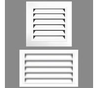 AMZBNEIDI Rejilla de ventilación, Tamaños múltiples al Aire Libre de Loer del respiradero de la Pared de la Parrilla del Filtro de Aire de Retorno de Aluminio(24in*16in/600mm*400mm)