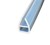 AMZBNEIDI Sello para Puerta de Ducha, Tira de Sellado for mampara de Ducha, 5 m, Formas de Esquina HFU Transparentes for Vidrio de 6-12 mm(U Type,12mm)