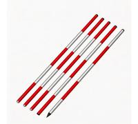 AMZBNEIDI Varilla de topografía de Aluminio, Aluminum Alloy Universal Surveying Rod For Detection of Tunnels Subways 2/3/5m(Length - 2 meters/78.74 Inches)