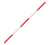 AMZBNEIDI Varilla de topografía de Aluminio, Aluminum Survey Pole Telescopic Detachable Red White 1-5m(Middle Section 1 section-1m)