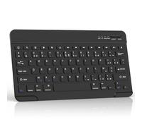 AMZBOSS AZERTY Teclado inalámbrico para iOS, Android y Windows, teclado Bluetooth Tableta compatible con iPhone,iPad,Samsung,Lenovo,Huawei,Portable Teclado Bluetooth para Escritorio y Estudio