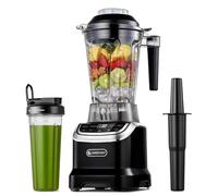 AMZCHEF 1800W Batidora de Vaso 2-EN-1,Batidora Smoothie Profesional de 1,85 litros con 6 cuchillas,Batidora de Vaso Individual 600ml BPA de 1,85L y 600ml para 2 Modos de Mezcla