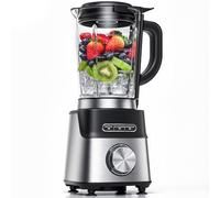 AMZCHEF Batidora de Vaso 1200W, Bol en Vidrio Termoresistente 1,5L, 5 Velocidades + 3 Programas (Smoothie, Hielo Picado, Auto-Limpieza), Mixeur Multifunción Potente