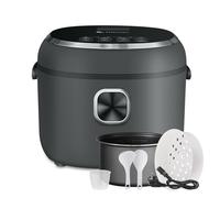 AMZCHEF Olla Arrocera 2L Multifuncional para 1-4 Personas, 4 Tazas (Sin Cocinar), Mini Rice Cooker de 400W, 7 Funciones de Cocción, Temporizador 12H Tiempo Preestablecido, Incluye Cesta de Vapor