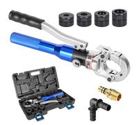 AMZCNC G-Kontur 16-20-26-32 - Juego de Herramientas de Prensa Multicapa HPZ con Cabezal Giratorio de 360°, para Tubos Compuestos con Accesorios de Contorno G, Insertos de Mordaza G