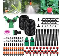 Amzeeniu 149 Pcs Goteros para Equipos de Riego Automático,Sistema Kit de Goteo para Riego de Tubos para Plantas de Invernadero,Riego DIY para,Cama de Flores,Patio,Césped - 30 M