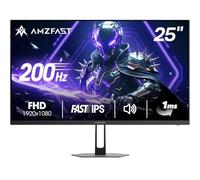 Amzfast 25 Pulgadas Gaming Monitor-200Hz, FHD 1920x1080, Fast IPS Monitor, 1ms MPRT, 124% sRGB, 320cd/m², HDR, Altavoces Integrados, VESA 75x75, HDMI 2.0/DP 1.4 - AMZG25X1