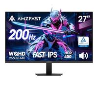 Amzfast Gaming Monitor 27 Pulgadas QHD 2560x1440 200Hz, Fast IPS Panel, 1ms MPRT, 450nit HDR, sRGB 132%, Adaptive Sync, Altavoces Integrados, VESA 100x100, HDMI 2.0/DP 1.4 - AMZG27F5Q