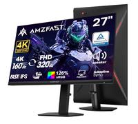 Amzfast PC Gaming Monitor de 27 Pulgadas de Modo Dual Plano IPS 4K UHD 160Hz / FHD 320Hz, Altavoz Integrado, MPRT 1ms, HDR 400, sRGB 126%, HDMI 2.1, DP 1.4, Adaptive Sync, PBP/Pip AMZG27F6U