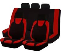 AMZFRRSM Funda De Asiento para Alfa Romeo Giulia Mito Stelvio | Fundas de Asiento de Coche Universales Juego Completo 9 Piezas Protectores para Asientos Delanteros y Banco Trasero Dividido