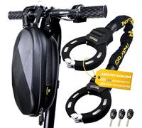 AMZLOCK Candado Patinete Electrico, Candado Bicicleta Antirrobo, CandadoEsposas con Llave y Bolsa, CandadoCadena de 8 mm para Patinetes Xiaomi/Ninebot, Ideal para PatinetesEléctricos y Bicicletas