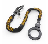 AMZLOCK Candado Patinete Electrico, Candado Esposas con 3 llaves, Cadena para Bicicleta con Bloqueo Automático, 90 cm, para Patinete y Bicicleta