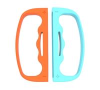 AMZLORD 2pcs ABS Boxing Grips REUSABLE COXING COXING NS2 CONTROLADOR DE JUEGO (Azul naranja)