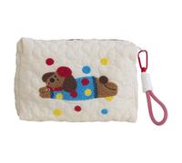 AMZLORD Bolsa de Maquillaje para Perros Linda Bordada, Bolsa Acolchada para el Cuidado de la Piel para Cachorros de Gran Capacidad, Estuche de Maquillaje Acolchado, Bolsa de Viaje para compr