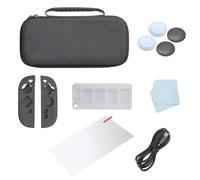 AMZLORD Case de Transporte Tapa de Agarre de Vidrio Templado Tapas de Agarre de Pulgar 10 en 1 Accesorios establecidos para Switch2