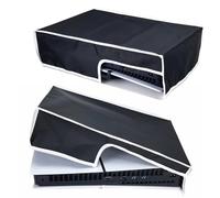 AMZLORD Funda antipolvo vertical/horizontal para consola de juegos Play-station 5 Slim Funda impermeable a prueba de polvo Tela Oxford 1680D extraíble para consola PS5 Edición digital