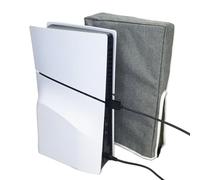 AMZLORD Funda antipolvo vertical/horizontal para consola de juegos Play-station 5 Slim Funda impermeable a prueba de polvo Tela Oxford 1680D extraíble para consola PS5 Edición digital
