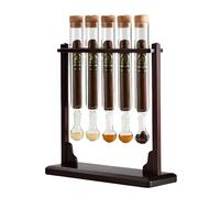 AMZLORD Inyector de Sabores para Cigarros con Humidificador, Kit de Infusión con Base de Madera Artesanal y Tapa Hermética, Soporte de Exhibición DIY for Aficionados y Amantes de los Cigarros(B)