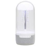 AMZLORD Lámpara de medusas colorida creativa Altavoz compatible con Estéreo de alta fidelidad Altavoz deportivo de medusas con luces 1800 mAh Luz nocturna de medusas que cambia de color for