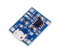 AMZLORD Módulo de Cargador de batería de Litio Placa de Carga de batería Micro USB DC4.5-5.5V con luz indicadora para baterías de Litio