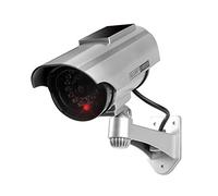 AMZLORD-Monitor LED Rojo Intermitente, cámara Falsa con energía Solar Creativa, simulación de vigilancia CCTV, cámaras ficticias de Seguridad