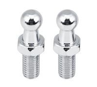 AMZLORD Perno de bola de resorte de gas - 2 piezas de pernos de bola de acero galvanizado M8 de 10 mm para automóvil, reemplazo para junta esférica de resorte de gas, con extremo dividido para capó