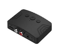 AMZLORD Receptor Bluetooth 5.3 para HiFi, adaptador Au-dio Bluetooth tipo C con envolvente 3D, interfaz de salida dual para altavoces estéreo de TV en casa, PC, con interruptor de encendido/apagado