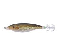 AMZLORD Señuelo de Pesca de Calamar Horizontal Brillante 4.3 in/13,4 G Luminoso Calamar Jig Jigging Pesca señuelo Flotante Calamar Jigging Eging Madera camarones Ganchos Pulpo Artificial GAN