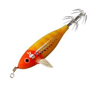 AMZLORD-señuelo de Pesca Luminoso, Anzuelo de Calamar Artificial Horizontal, 75mm, 5,5g, Madera, camarón, Sepia, Cebo Duro para Pesca en el mar