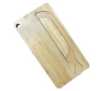 AMZLORD Set de Cuchillo de Pan con Forma de Arco de 8" y Tabla de Cortar, Cuchillo Serrado for Panadería, Herramienta Rústica de Corte for Pan de Madre, Bagels y Pan Artesano (B)