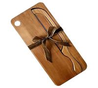 AMZLORD Set de Cuchillo de Pan con Forma de Arco de 8" y Tabla de Cortar, Cuchillo Serrado for Panadería, Herramienta Rústica de Corte for Pan de Madre, Bagels y Pan Artesano (A)